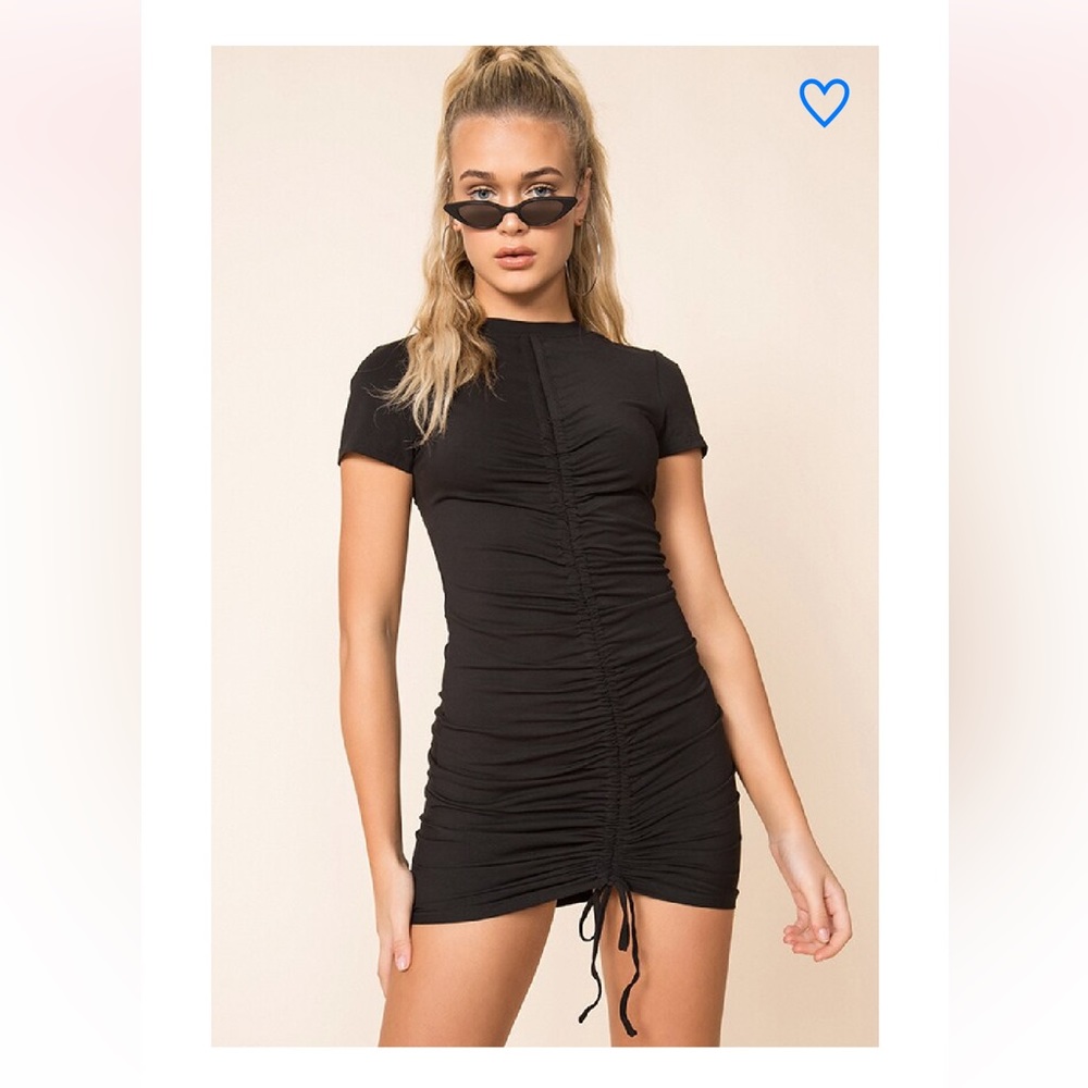 Superdown Yasmin Ruched Tie Dress